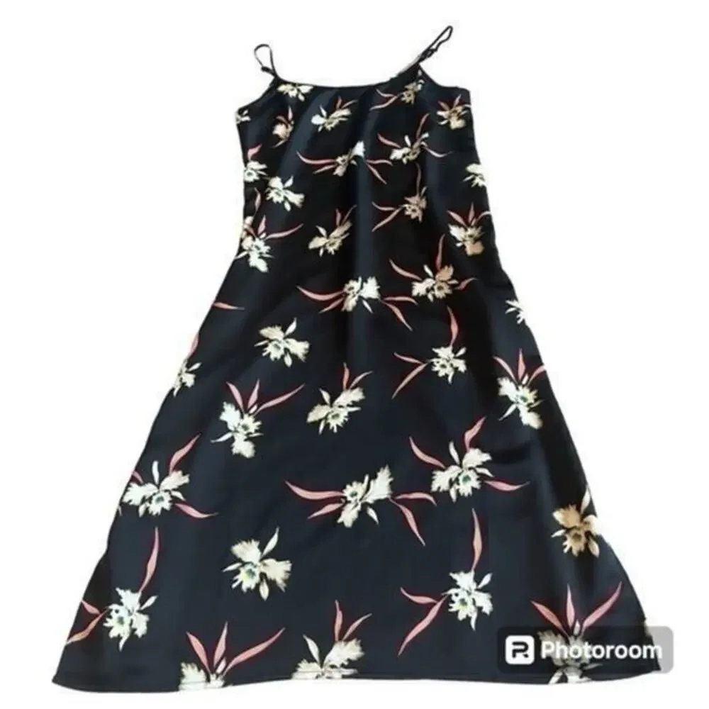 J. Crew orchid floral midi Hawaiian dress